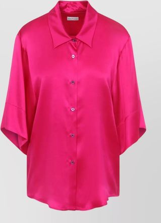 Dries Van Noten clea shirt collared neck satin finish