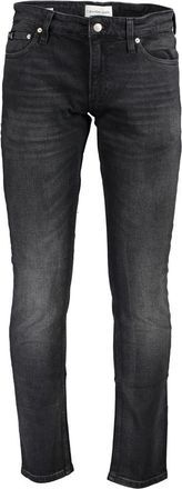Calvin Klein Mens Slim Fit Black Jeans - Dark Grey Cotton - Size 31 (Waist)