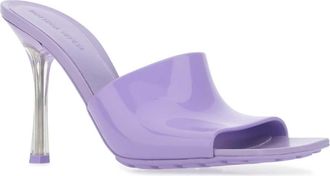 Bottega Veneta Womens Lilac Pvc Stretch Mules 5119 Sandali Sandal