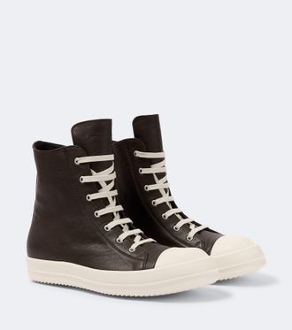 Rick Owens Zapatillas altas Temple de piel