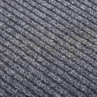 Berkfield Home Modern Dirt Trapper Carpet Runner 100x400 cm Grey | Size: 100 cm diameter