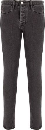 Emporio Armani J75 slim-fit stretch-denim jeans - men - Cotton/Polyester/Elastane/Viscose - 36R - Black