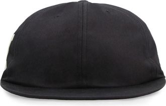 Gucci Black Logo Textured Baseball Cap