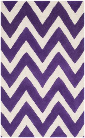 Safavieh Alfombra lana viola/bianco avorio 122 x 183 cm