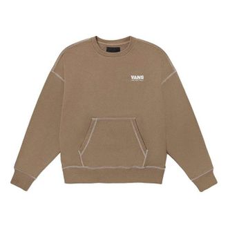 Vans Logo Alphabet Printing Round Neck Pullover Light Brown VN0A5H9GYEH