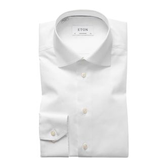 Eton White Business Shirt Dress