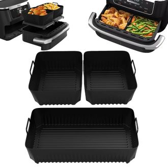 OEM Tappetino Per Friggitrice Ad Aria, In Silicone Riutilizzabile, Compatibile Con I Modelli Flex Drawer, Nero