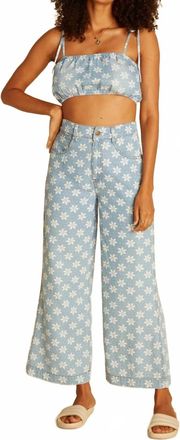 Billabong Perfect Pair Crop Top In Rodeo Blue