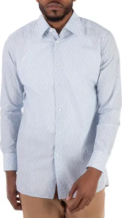 HUGO BOSS Mens Long Sleeve Cotton Shirt, Brand Size 40 ( Neck Size 15.7 )