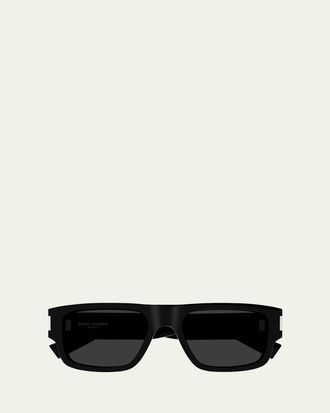 Saint Laurent Mens SL 659 Acetate Rectangle Sunglasses