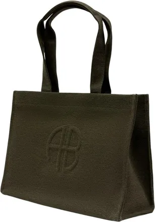Anine Bing Womens Lara Tote Green Cotton
