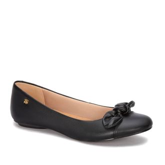 Andrea Womens Leather Comfort Ballerinas Shoes In Black