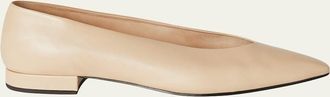 Loro Piana Calf Leather Ballerina Flats