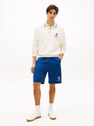 Tommy Hilfiger Mens Monogram Crest Terry Sweatshort - Blue - XL