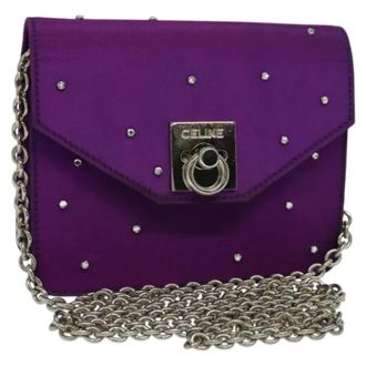 Celine Pre-owned Nylon celine-bags - Dames - Pre-owned - Paars - Maat: ONE Size Nylon