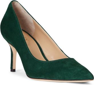 Ralph Lauren Womens Lanette Pointed-Toe Pumps Sandal In Dark Green