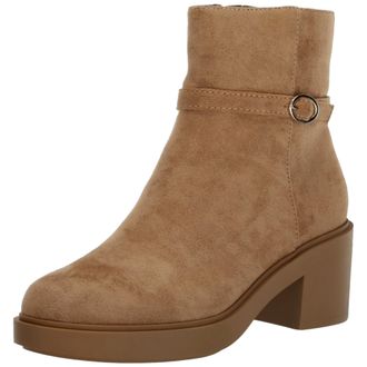 Anne Klein Fenix Ankle Boot Dark Natural FENI01F9-251 Womens