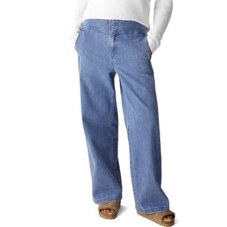 Eileen Fisher Wide Leg Denim Pants in Classic Indigo at Nordstrom, Size X-Large