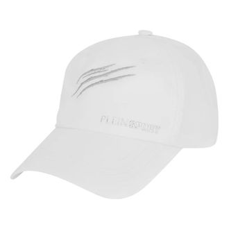 Plein Sport Baseball Cap PS Chrome - Heren - Outdoor handschoenen - Wit - ONE Size - Katoen - Fitness