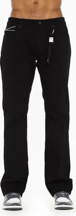 Cult of Individuality Rebel Straight Leg Jeans in Solid Black at Nordstrom, Size 40