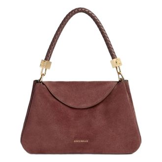 Coccinelle Tiggy Suede - Dames - Handtassen - Bruin - ONE Size - Leer - Tassen