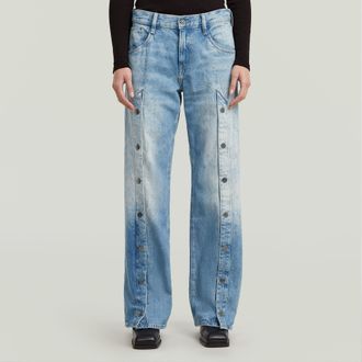 G-Star Judee Snaps Loose Jeans - Midden blauw - Dames