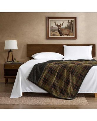 Eddie Bauer Broken Branch Plaid Throw