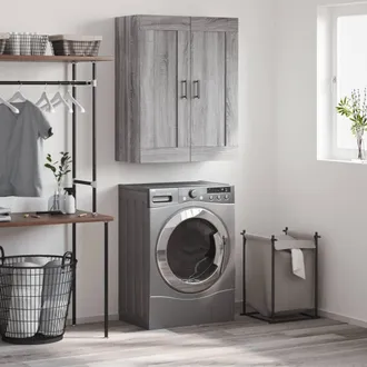 vidaXL Armario De Pared Madera Ingenier&iacute;a Gris Sonoma 69,5x34x90 Cm Vidaxl