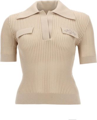 Patou besticktes Baumwoll-Poloshirt