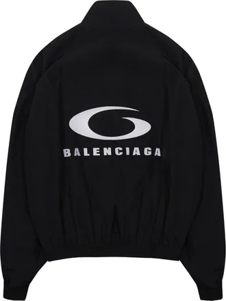 Balenciaga Cotton Blend Track Jacket - Black