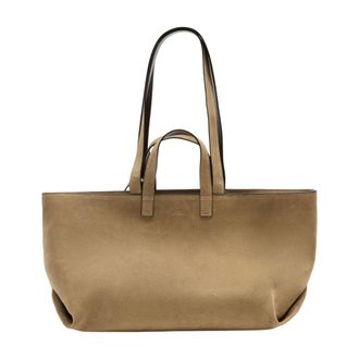 A.P.C. Womens Le Drummer Tote Brown Calfskin