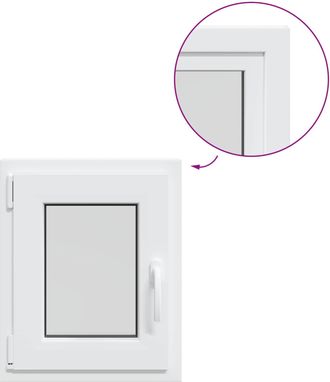 vidaXL Ventana De S&oacute;tano Risor 40 X 50 Cm Pvc Y Vidrio Vidaxl