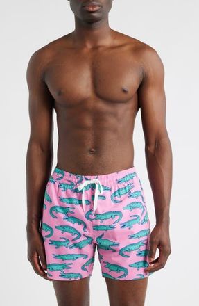 Chubbies The Glades Lined 5.5-Inch Swim Trunks in Pink at Nordstrom, Size Xx-Large