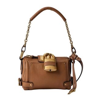 Chlo&eacute; Shoulder Bags, female, Brown, Size: ONE SIZE Small Paddington Chain Shoulder Bag