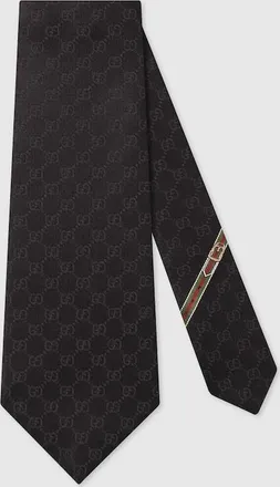 Gucci GG Silk Tie, Black