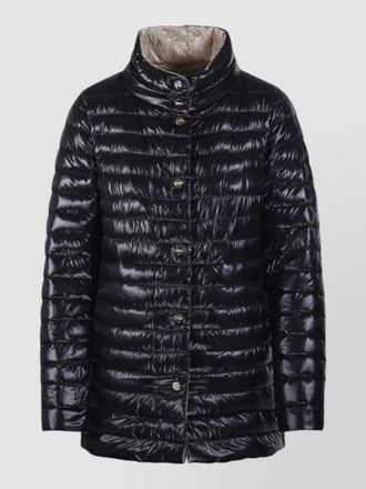 Herno down coat high collar long sleeves