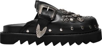 Toga Archives Aj1058 Mule - Toga Pulla - Black - Leather