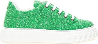 Casadei Groene Off Road Sneaker Disk - Dames - Sneakers - Groen - 41 EU - Leer - Schoenen