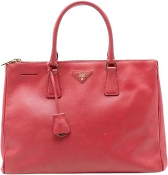 Prada Pre-owned Handbags, female, Red, Size: ONE SIZE Pre-owned The Galleria Handbag