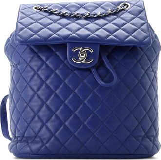 Chanel Urban Spirit Quilted Lambskin Large backpack - Blauw