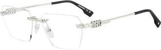 Dsquared2 Metalen Optische Frames Stijlvol Chic Look - Dames - Brillen - Grijs - 58 MM - Accessoires