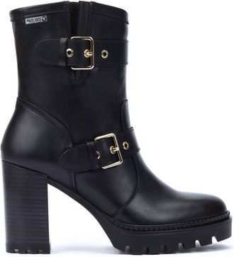 Pikolinos Womens Heeled Cervera Boots In Black