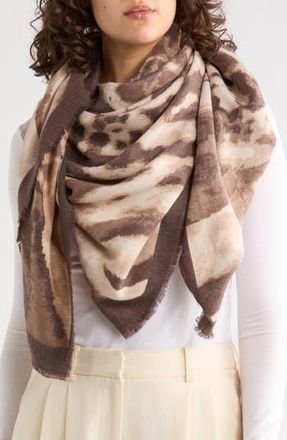 Vince Camuto Animal Blur Scarf in Taupe at Nordstrom Rack