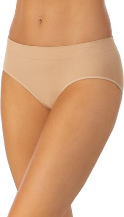 Le Mystere Seamless Comfort Hipster Briefs in Ivory/Tan Print at Nordstrom, Size X-Large