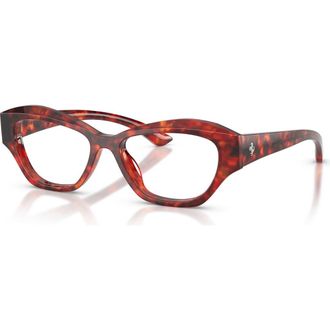 Ferrari 53mm Cat Eye optical glasses in Red at Nordstrom
