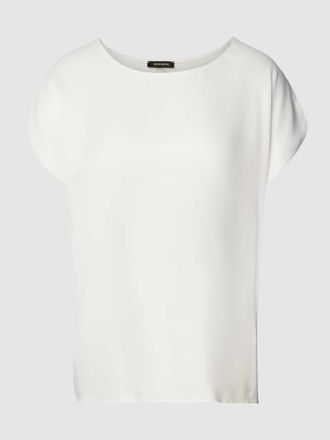 More & More More & More T-Shirt mit U-Boot-Ausschnitt in Offwhite, Größe 34