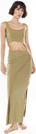 Mother of All Papper Cut Out Maxi Dress in Green at Nordstrom, Size Medium