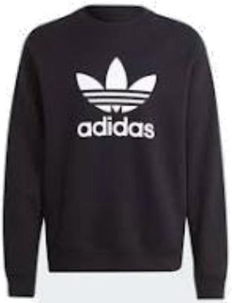 adidas Adicolor Classics Trefoil Crewneck Sweatshirt Asia Sizing Black White IM4500