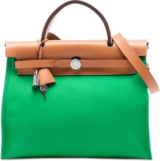 Herm&egrave;s Pre-owned Hermes Toile Herbag Zip 31 Ladies [R]