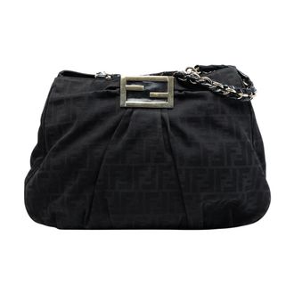 Fendi Pre-owned Chain Handle Bag - Dames - Pre-owned - Zwart - Maat: ONE Size